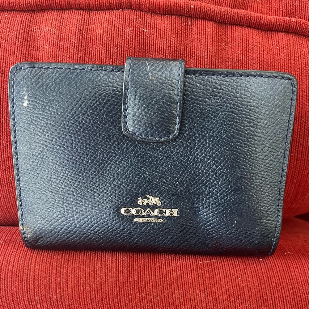 Navy coach wallet